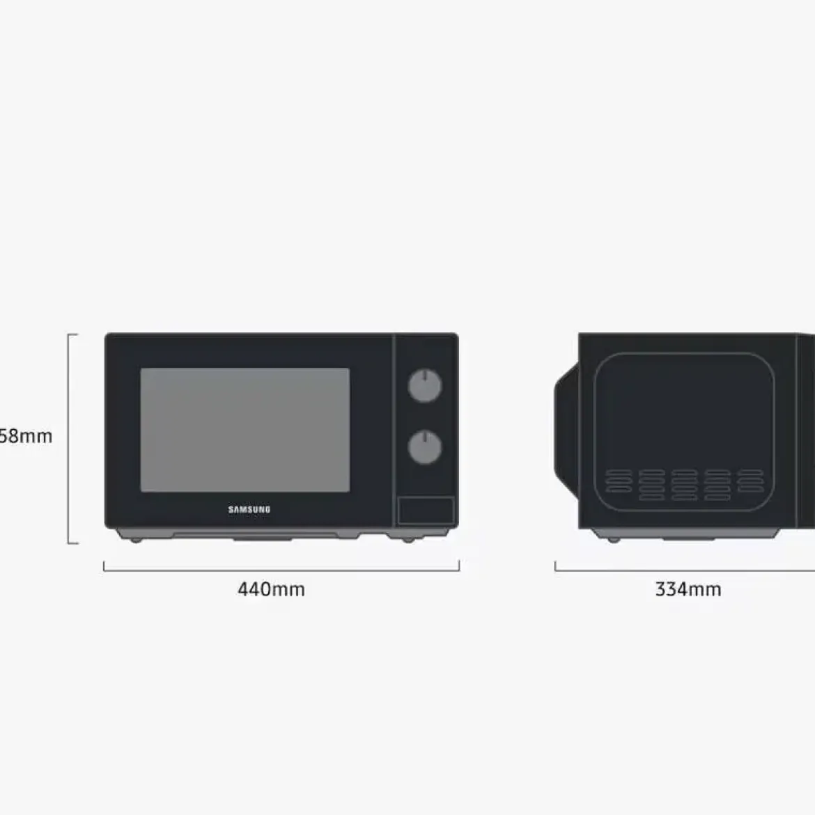 Microondas SAMSUNG 20 LITROS MS20A3010AL