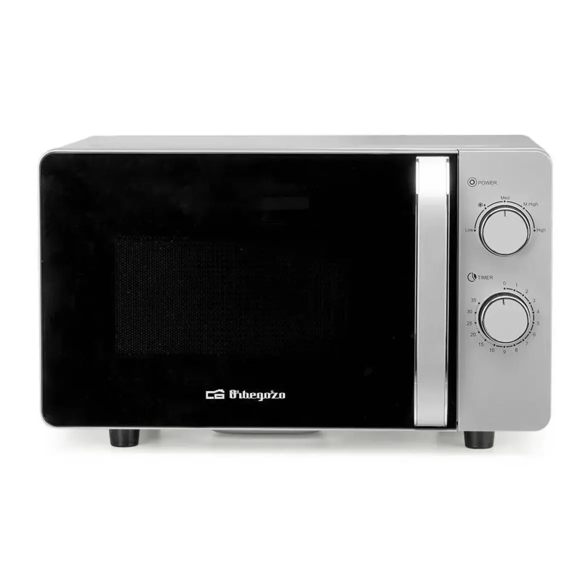 Microondas Sin Grill 20 L 700 W Silver ORBEGOZO MI2062CE