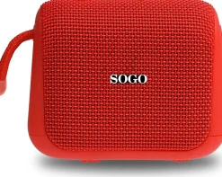 Mini Altavoz Sogo Bluetooth 5W IP67 Rojo ALT SS 8690