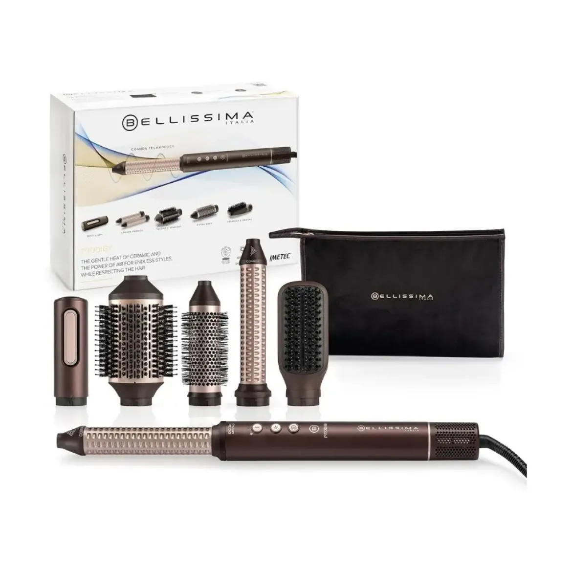 Moldeador Bellissima Prodigy 1200W Coanda 3 Velocidades, Aire Frío 11956