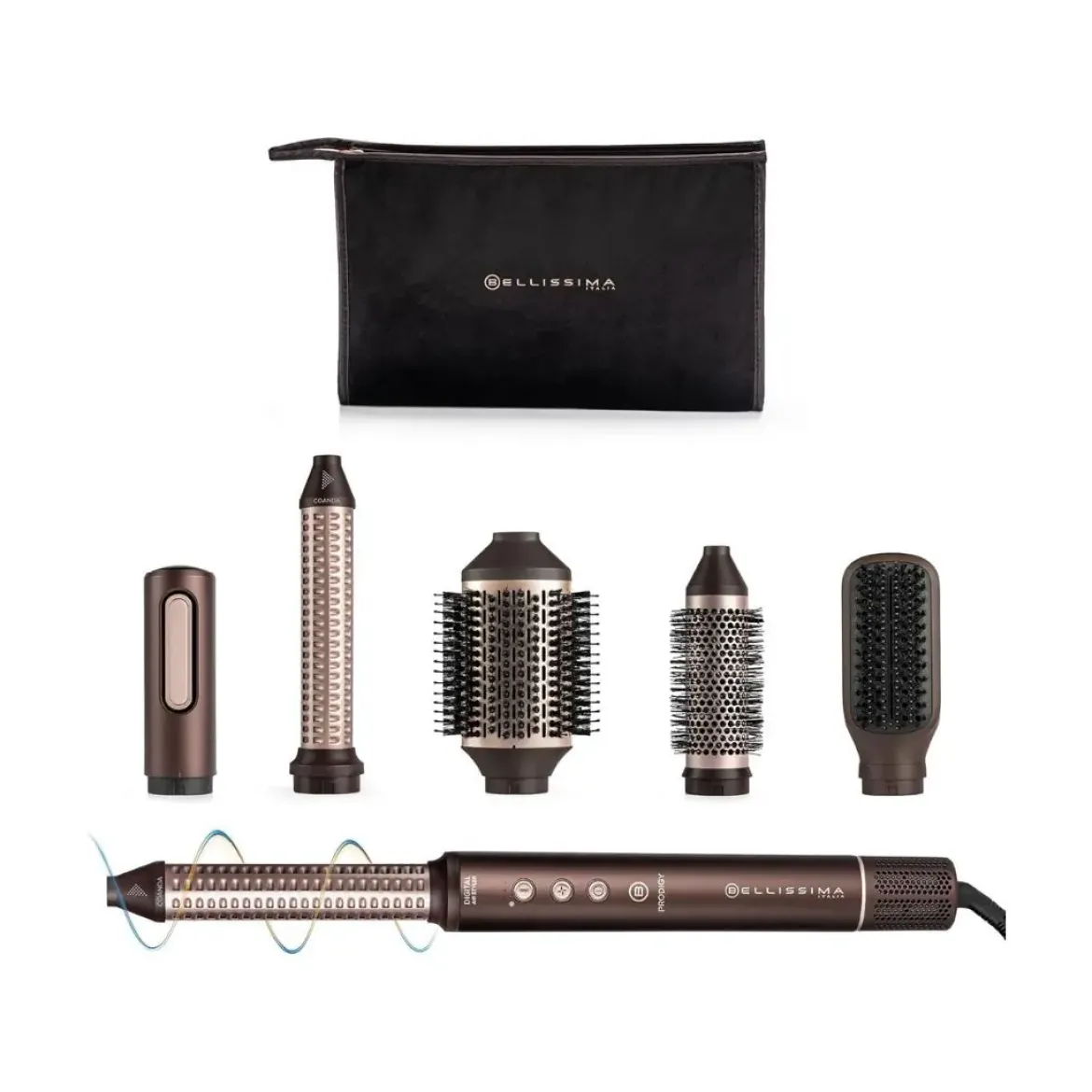 Moldeador Bellissima Prodigy 1200W Coanda 3 Velocidades, Aire Frío 11956
