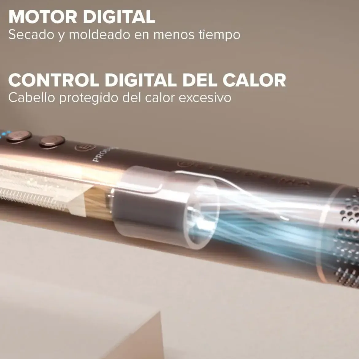 Moldeador Bellissima Prodigy 1200W Coanda 3 Velocidades, Aire Frío 11956