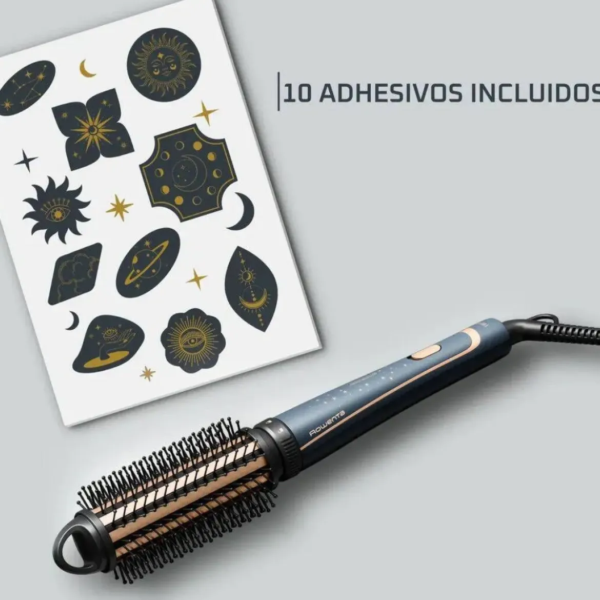 Moldeador Rowenta 3en1 Rizador Cepillo y Conico CF4211F0
