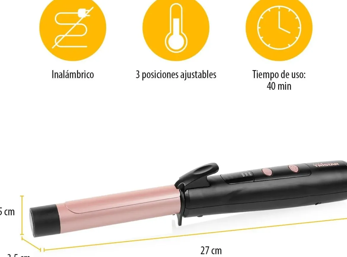Moldeador TRISTAR Rizador Cabello S/Cable 210ºc HD2502