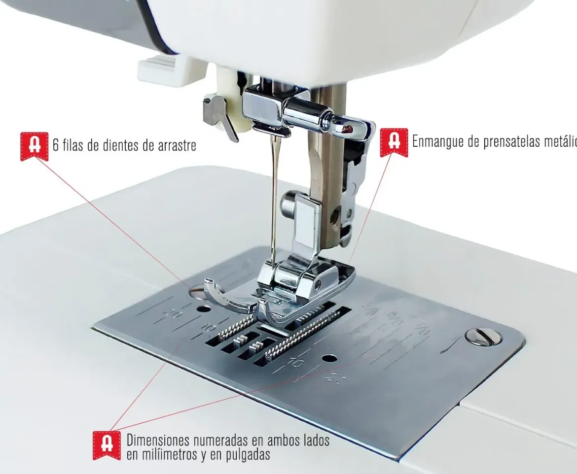 Máquina de Coser Alfa19 Diseños Ojal Automático NEXT 830+