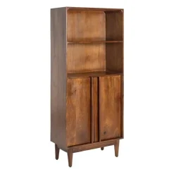 Mueble Auxiliar Alto de Madera de Mango Marrón 615141