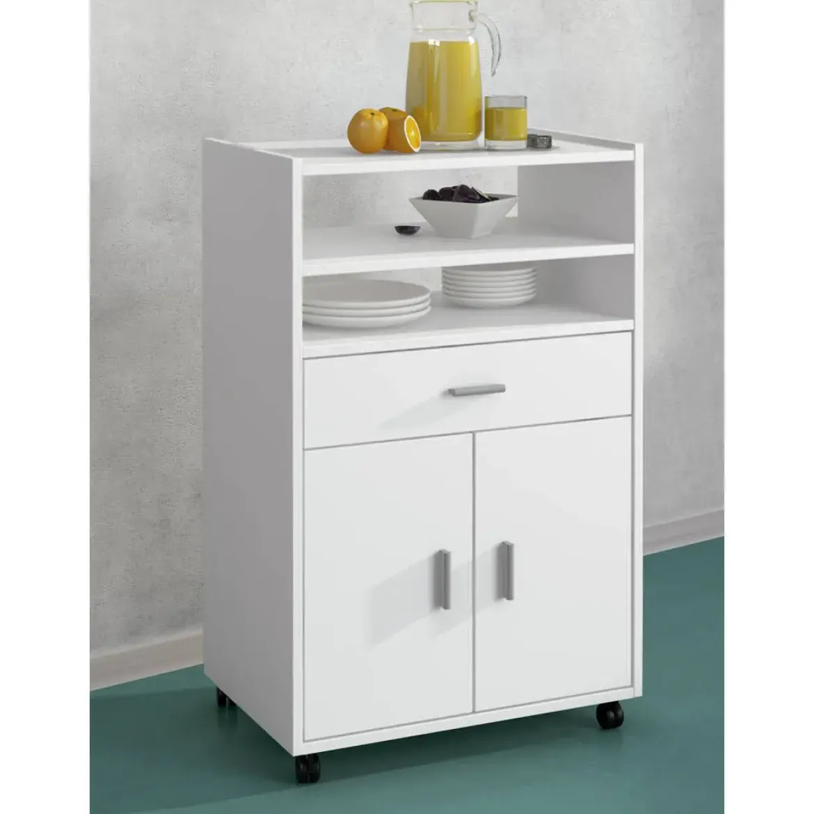 Mueble auxiliar de cocina con ruedas AURA