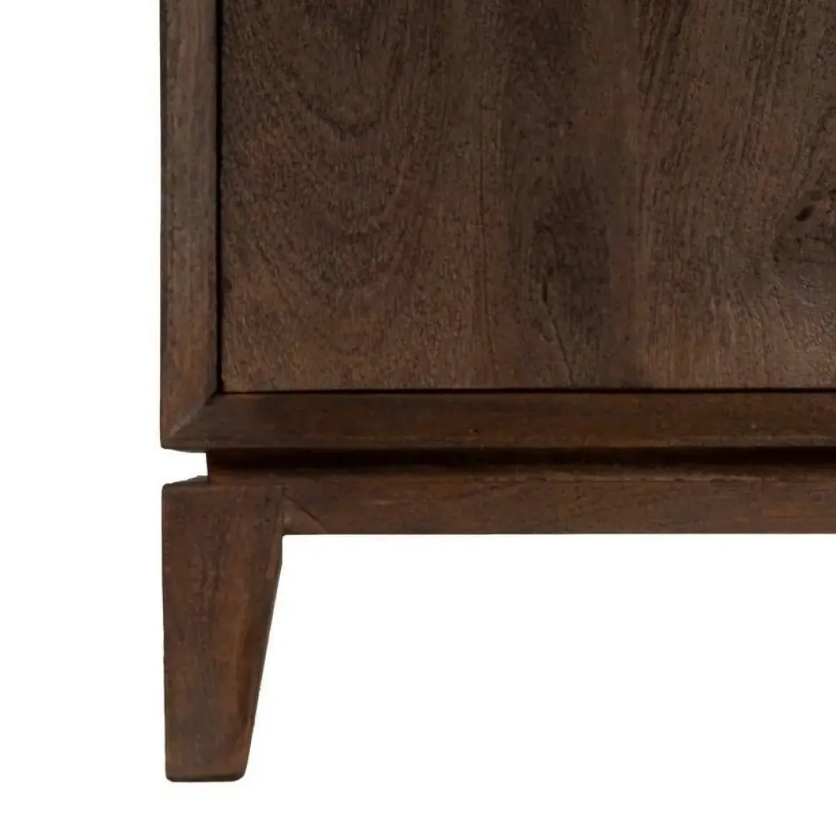 Mueble Auxiliar de Madera de Mango Marrón con Estantes 615135
