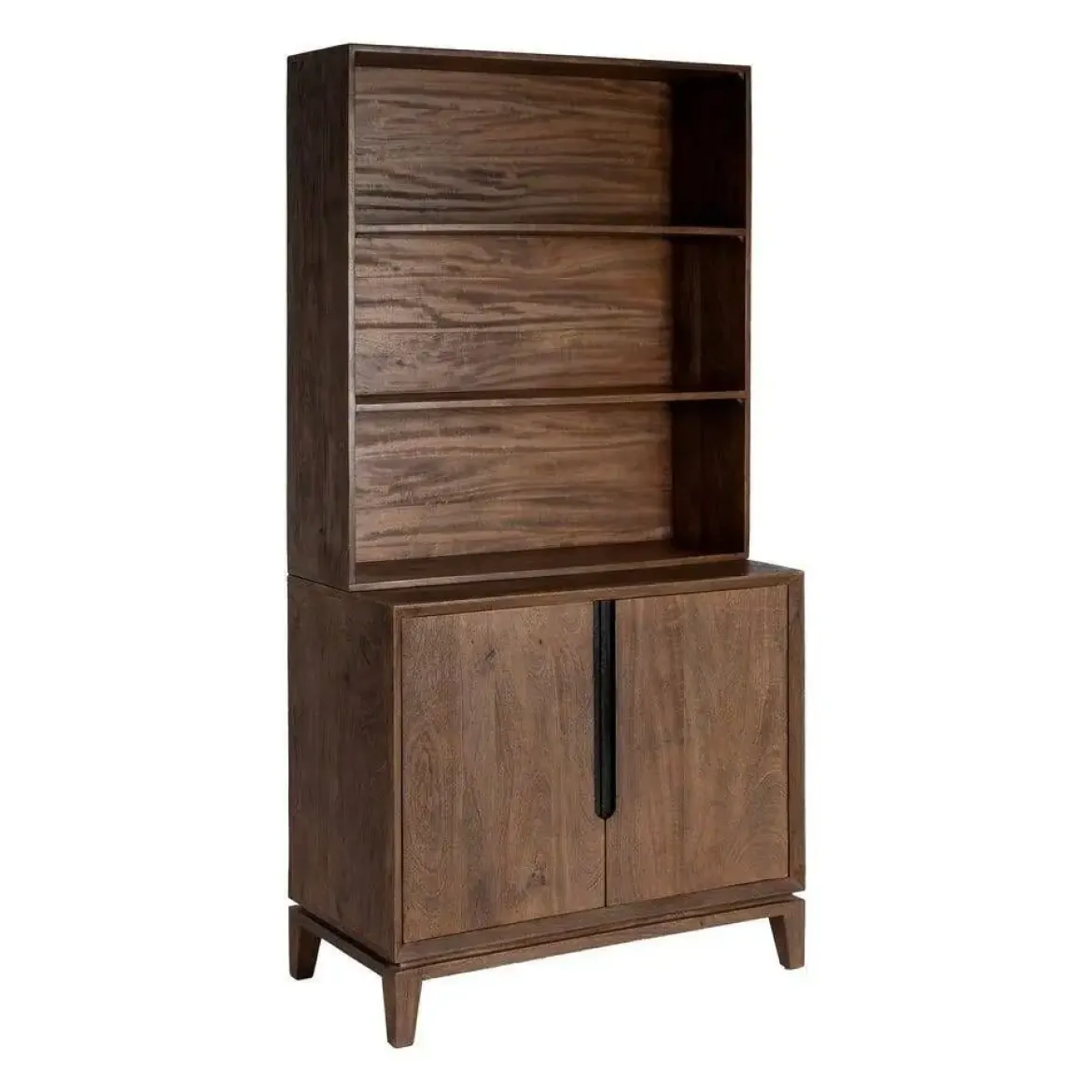 Mueble Auxiliar de Madera de Mango Marrón con Estantes 615135