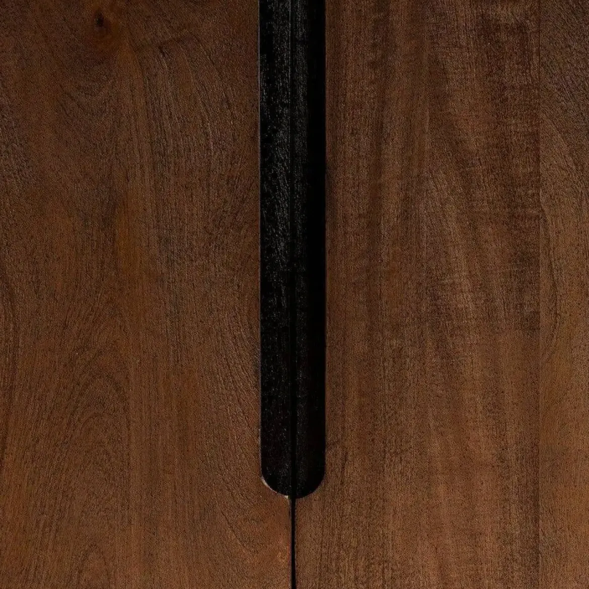 Mueble Auxiliar de Madera de Mango Marrón con Estantes 615135
