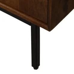 Mueble Auxiliar de Madera de Mango con 2 Puertas 80 cm 612717
