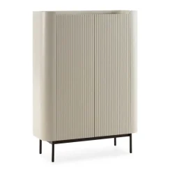 Mueble Auxiliar de 2 Puertas Lacado con Patas de Acero WILLA