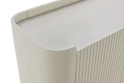 Mueble Auxiliar de 2 Puertas Lacado con Patas de Acero WILLA