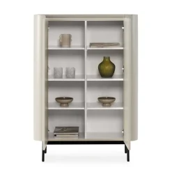 Mueble Auxiliar de 2 Puertas Lacado con Patas de Acero WILLA