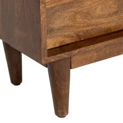 Mueble Auxiliar Estructura de Madera de Mango Marrón con 3 Cajones 615137