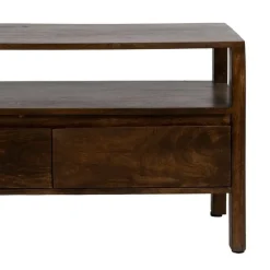 Mueble Bajo Marrón de Madera de Mango con 2 Puertas y 1 Hueco 97 cm 612861