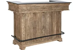 Mueble Bar de Madera de Mango y Metal Natural MB-208951