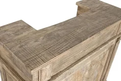 Mueble Bar de Mango Natural con Botellero MB-219421