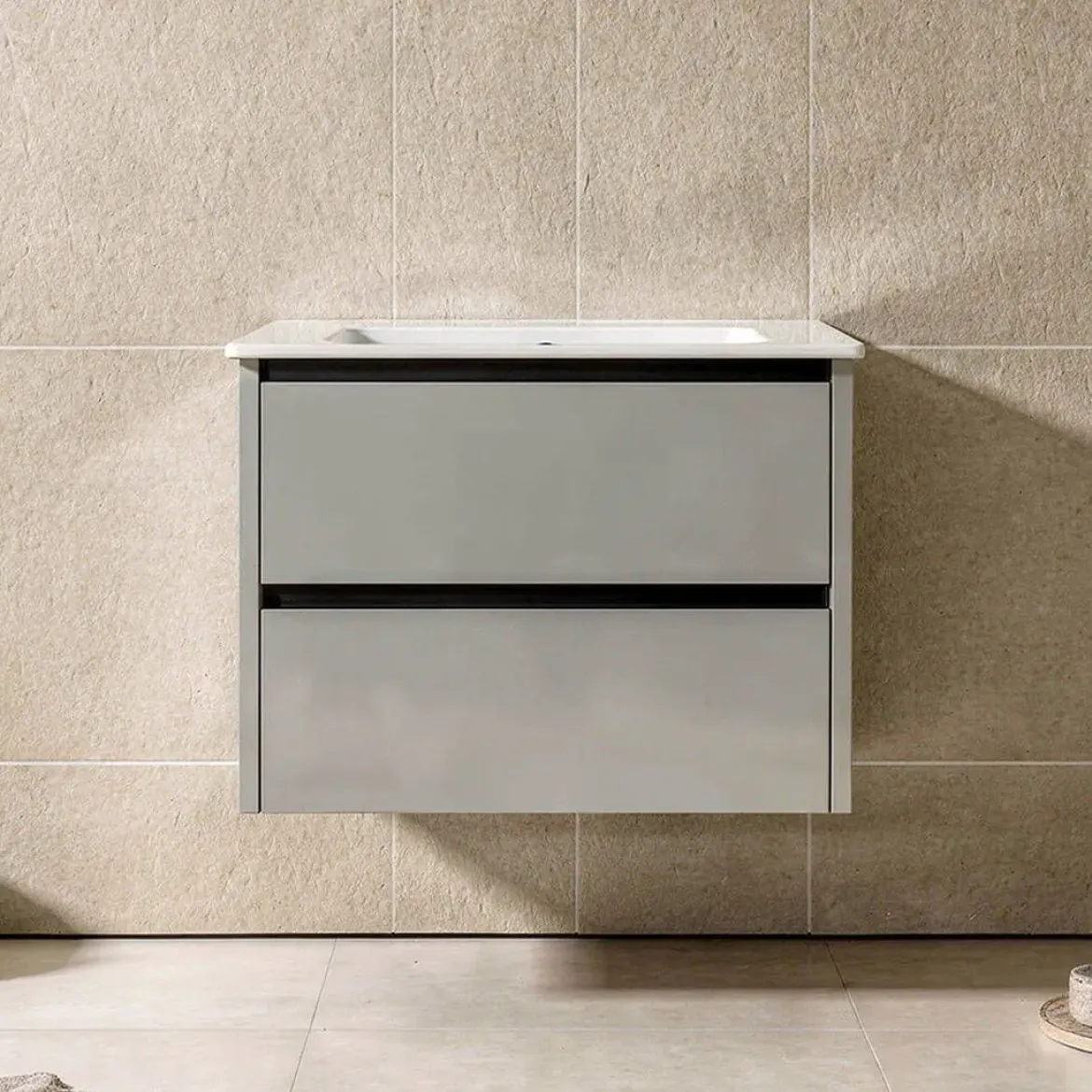 Mueble de Baño de 60 cm con 2 Cajones FAMILY TECH