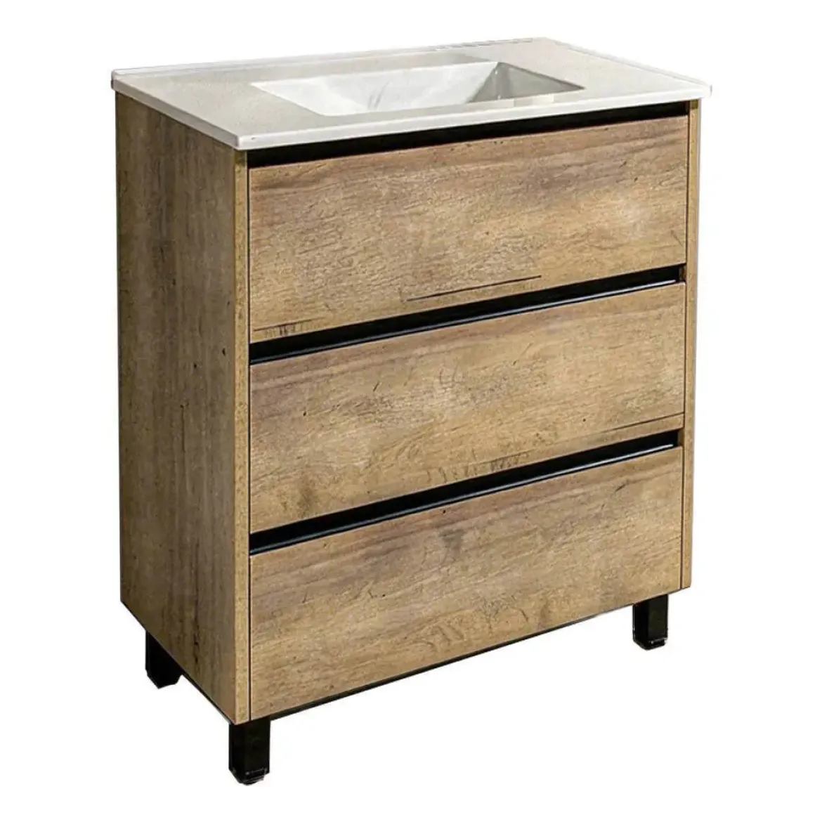 Mueble de Baño de 60 cm con 3 Cajones FAMILY TECH
