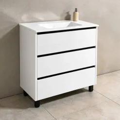 Mueble de Baño de 80 cm con 3 Cajones FAMILY TECH
