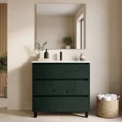 Mueble de Baño de 80 cm con 3 Cajones FAMILY TECH