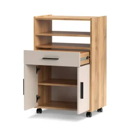 Mueble de Cocina Auxiliar de Melamina ELBA Mauvella-Beig A031EL11MVG