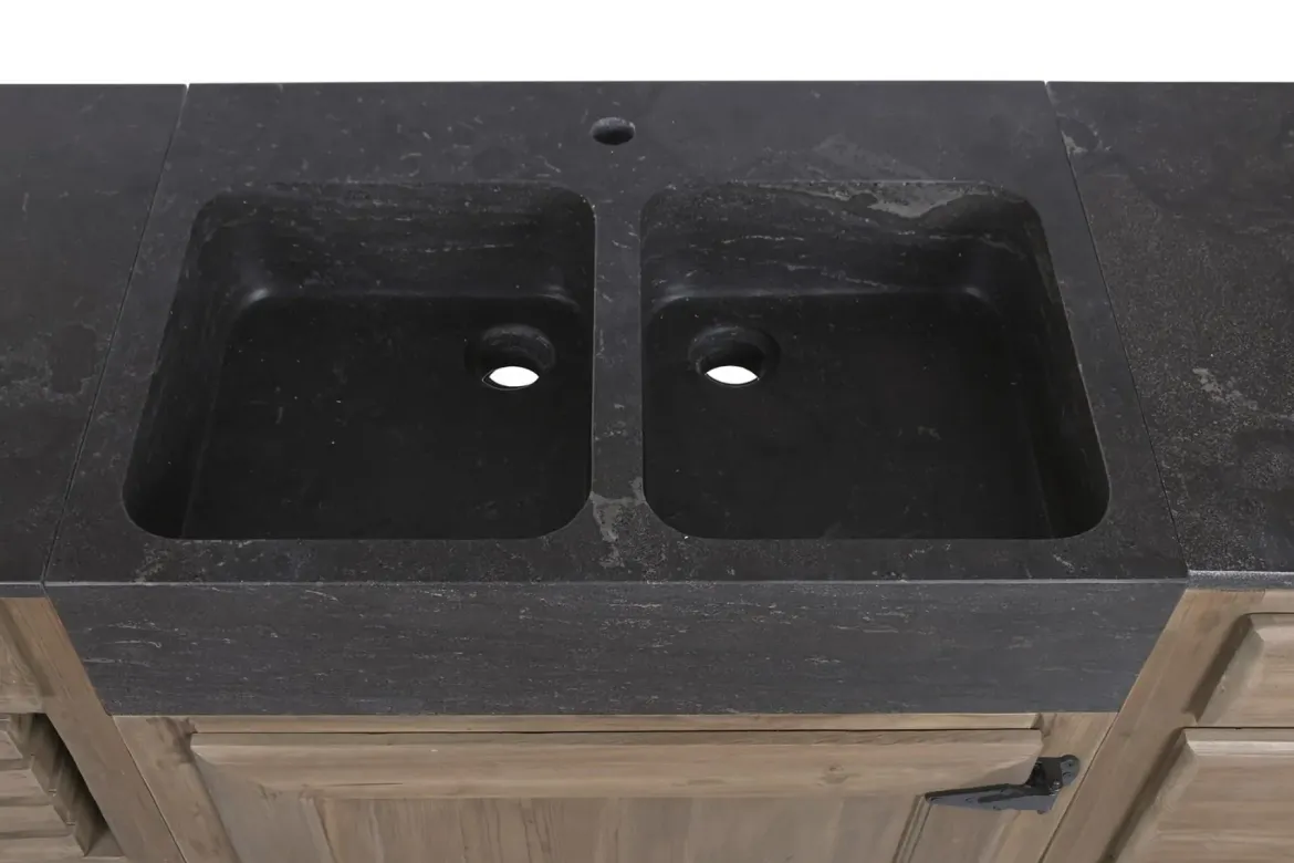 Mueble de Cocina con Piedra Sinterizada 236 cm MB-225996