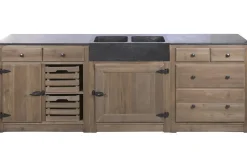 Mueble de Cocina con Piedra Sinterizada 236 cm MB-225996