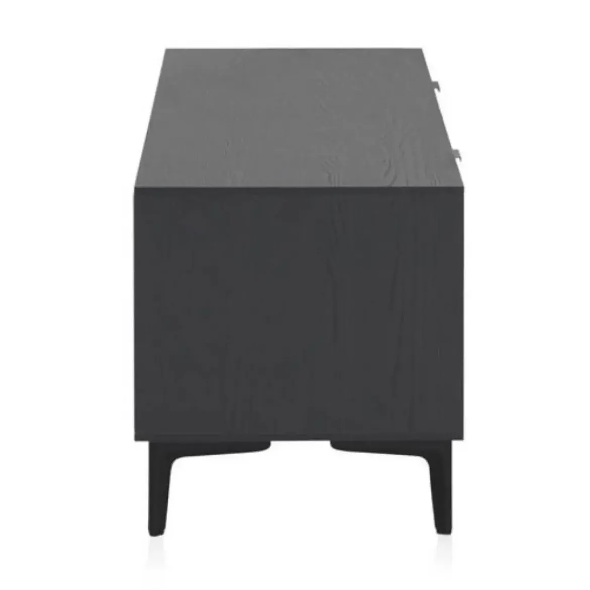 Mueble de TV Chapado en Fresno Natural con Cajón Negro GABAR 10976