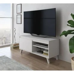 Mueble de TV 100 cm Color Blanco DAMIEN MBLMTV0000013