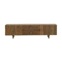 Mueble de TV con Diseño Geométrico Oriental 10694