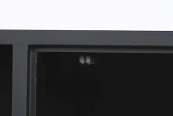 Mueble de TV de Estructura en Hueso y Resina Taracea Negro MB-202090
