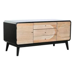 Mueble de TV de Madera Color Negro y Natural MB-204971