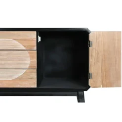 Mueble de TV de Madera Color Negro y Natural MB-204971