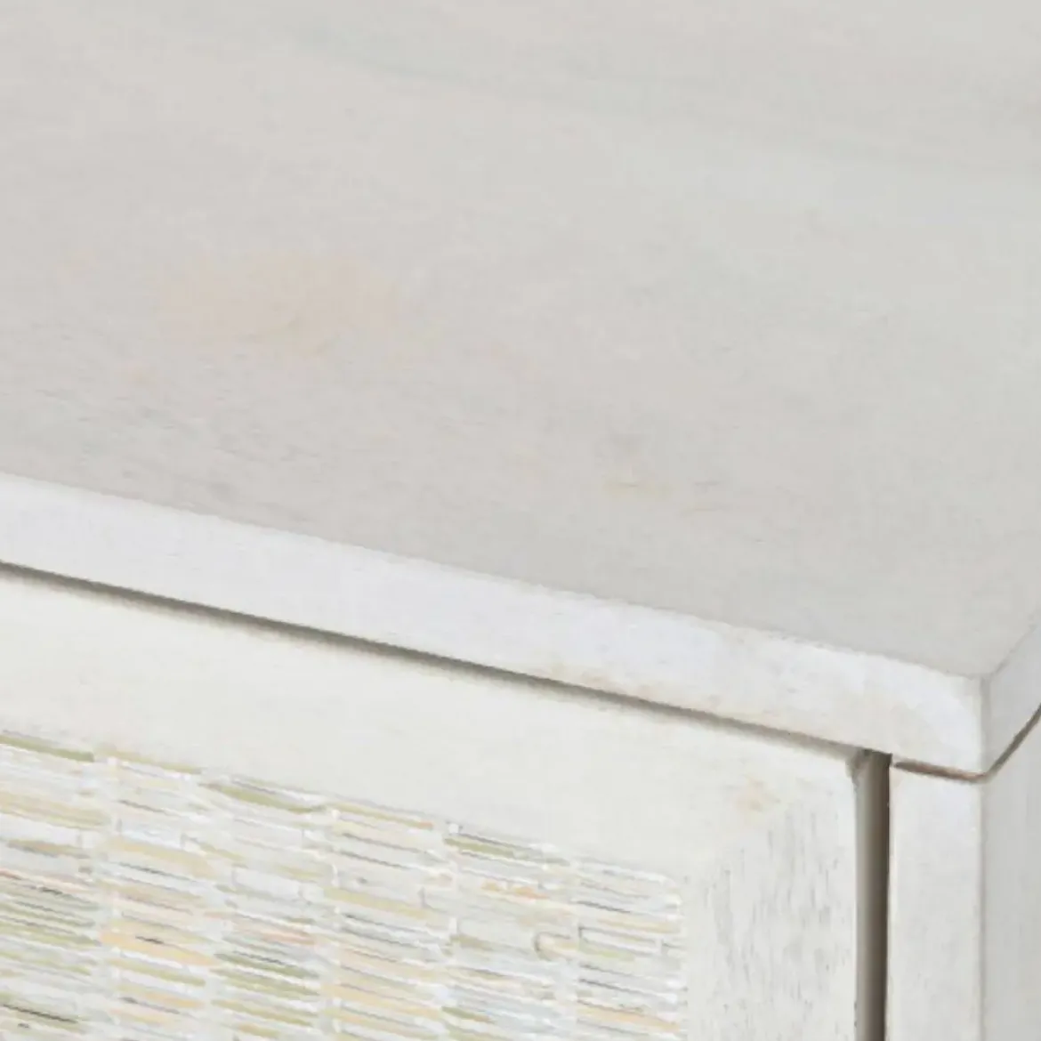 Mueble de TV de 2 Puertas y 2 Huecos Color Blanco Roto MB-215068