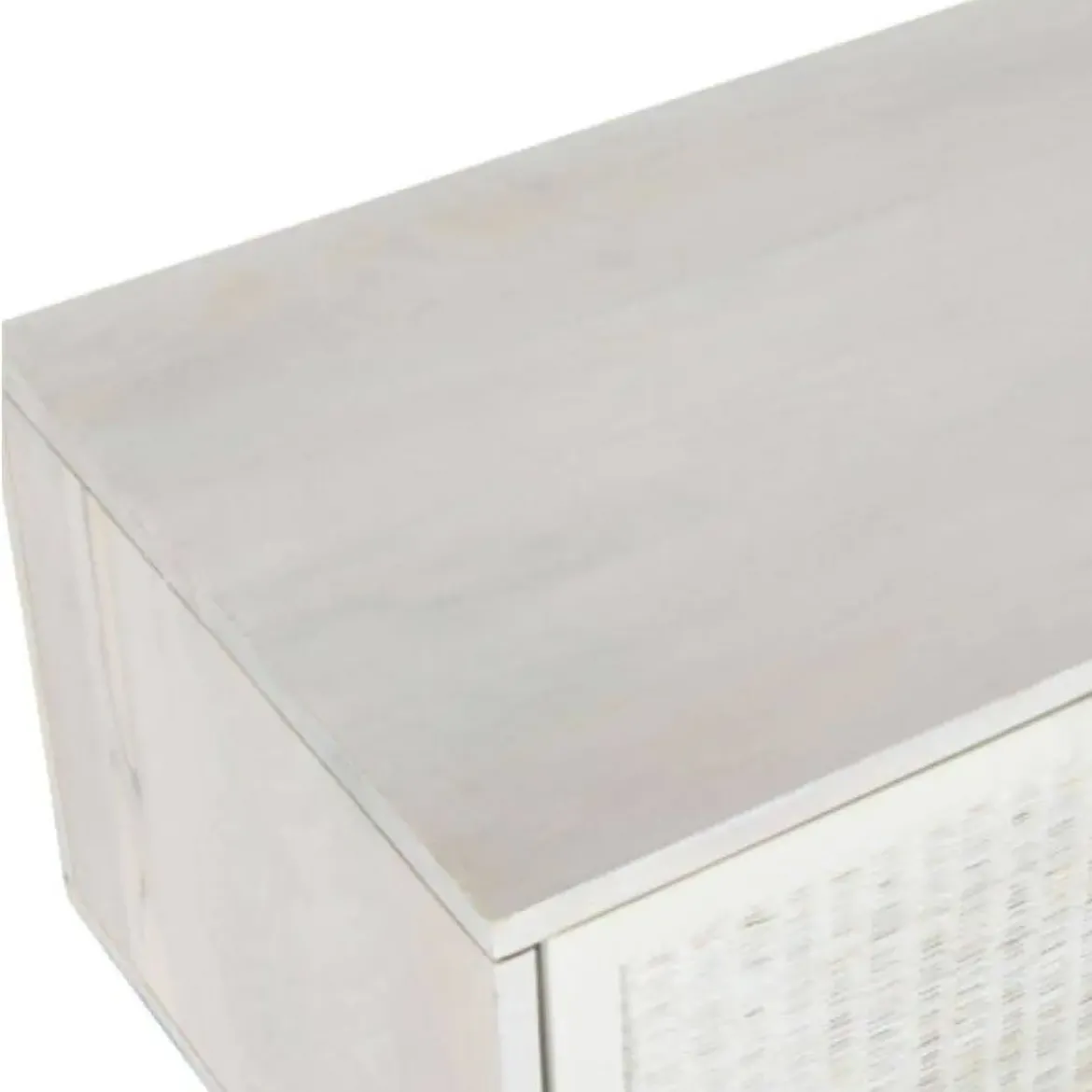 Mueble de TV de 2 Puertas y 2 Huecos Color Blanco Roto MB-215068