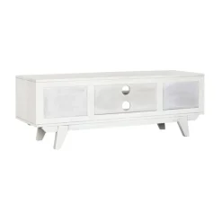Mueble de TV de 2 Puertas y 2 Huecos Color Blanco Roto MB-215068