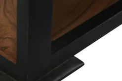 Mueble de TV en Madera de Acacia Marrón Oscuro MB-197179