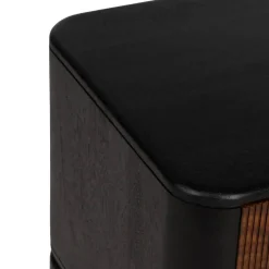 Mueble de TV en Madera de Mango y Sheesham Marrón-Negro 612965