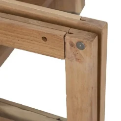 Mueble de TV en Madera Natural con Puertas y Patas Elevadas 180 cm 612846