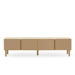 Mueble de TV en MDF Beige Arena con Cantos Redondos GABAR 11526