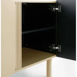 Mueble de TV en MDF Beige Arena con Cantos Redondos GABAR 11526