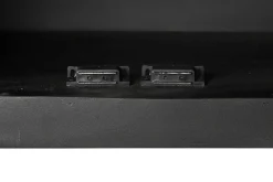 Mueble de TV Estructura de Madera de Mango y Ratán Negro MB-194539