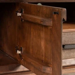 Mueble de TV Madera de Mango Marrón 615132