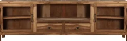 Mueble de TV Madera Teca Reciclada con Cristal MB-227231