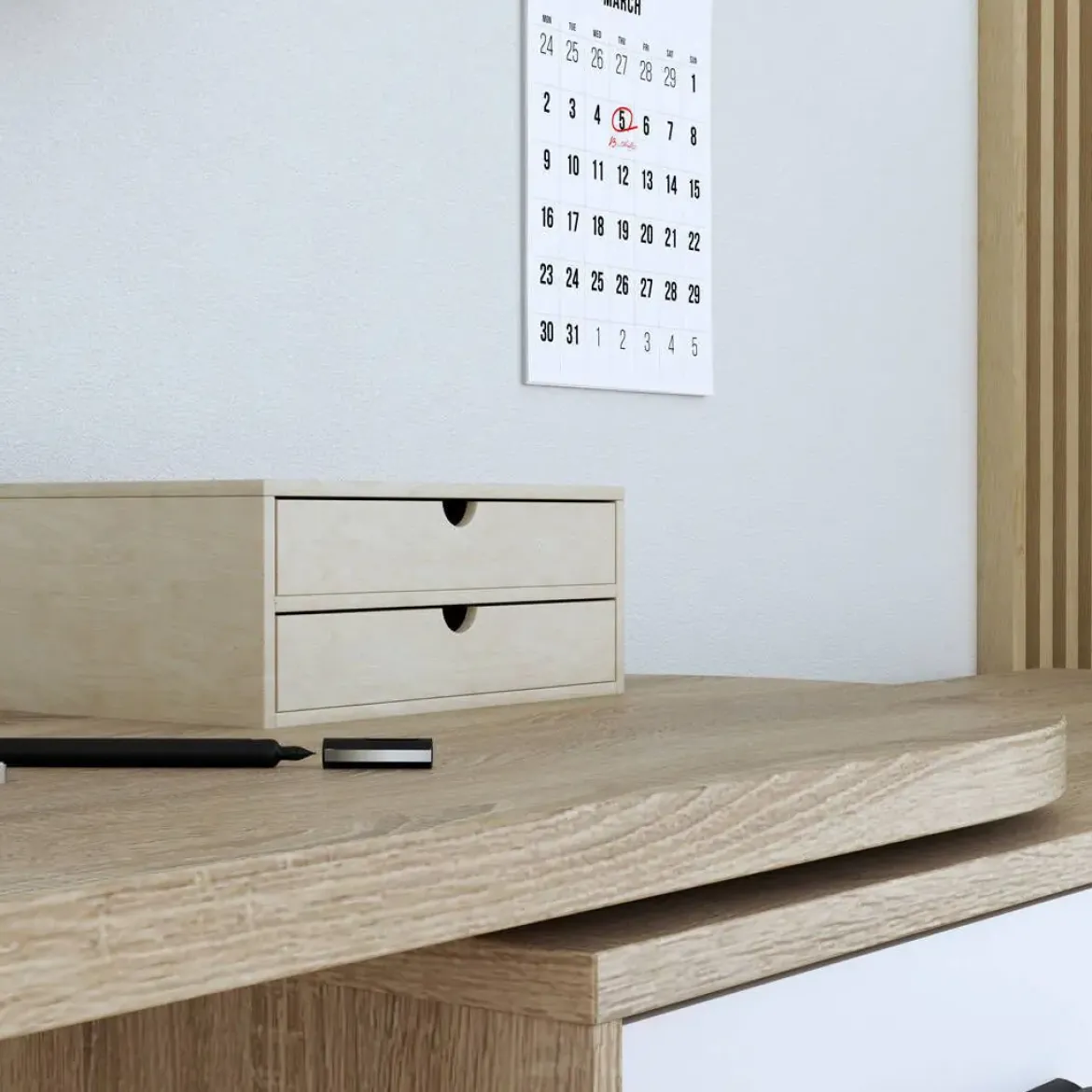 Mueble Multifuncional con Mesa Giratoria 180º y Ruedas A7
