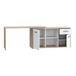 Mueble Multifuncional con Mesa Giratoria 180º y Ruedas A7