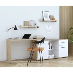 Mueble Multifuncional con Mesa Giratoria 180º y Ruedas A7