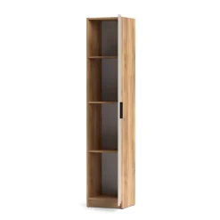 Mueble Multiusos 1 Puerta con Estantes ELBA Acabado Mauvella-Beig A031EL03MVG